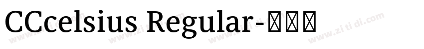 CCcelsius Regular字体转换 CCcelsius Regular字体转换